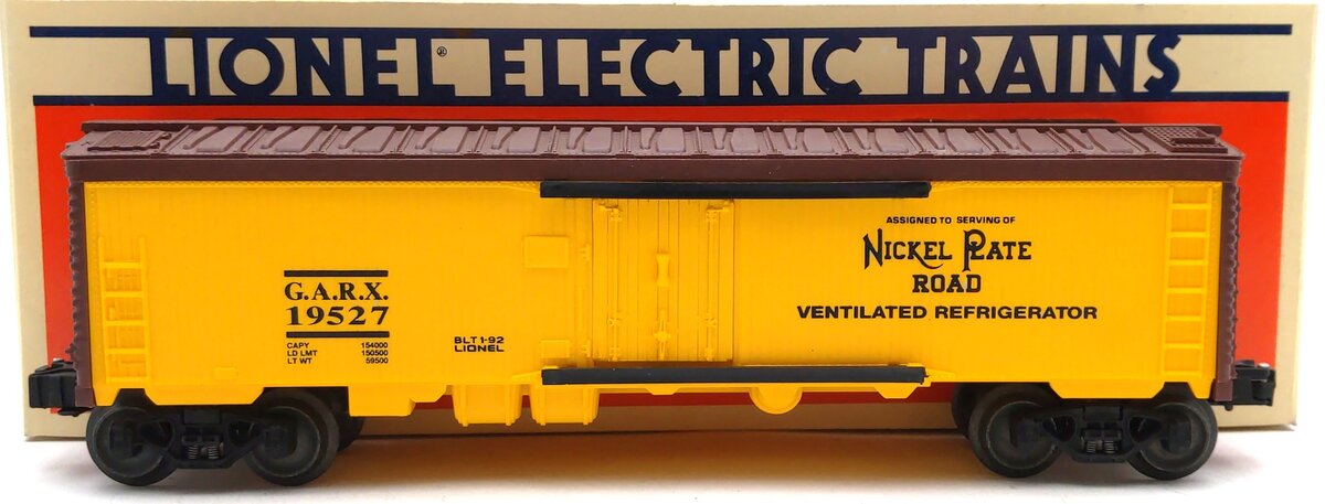 Lionel 6-19527 O Nickel Plate Road Reefer