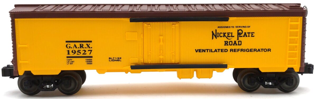 Lionel 6-19527 O Nickel Plate Road Reefer