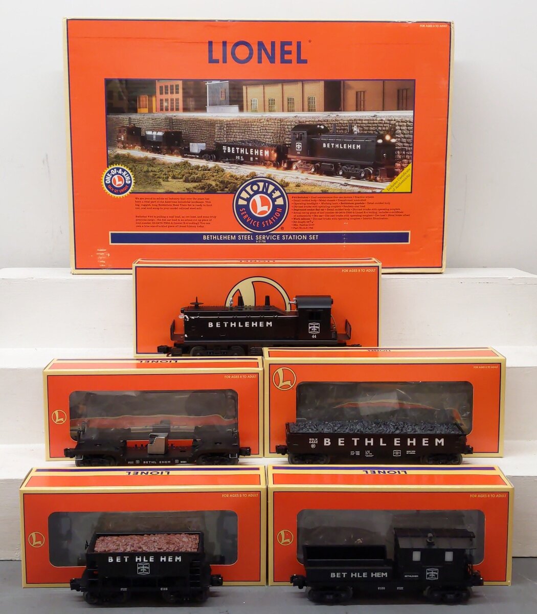 Lionel 6-21758 O Gauge Bethlehem Steel Service Station Diesel Train Set LN/Box