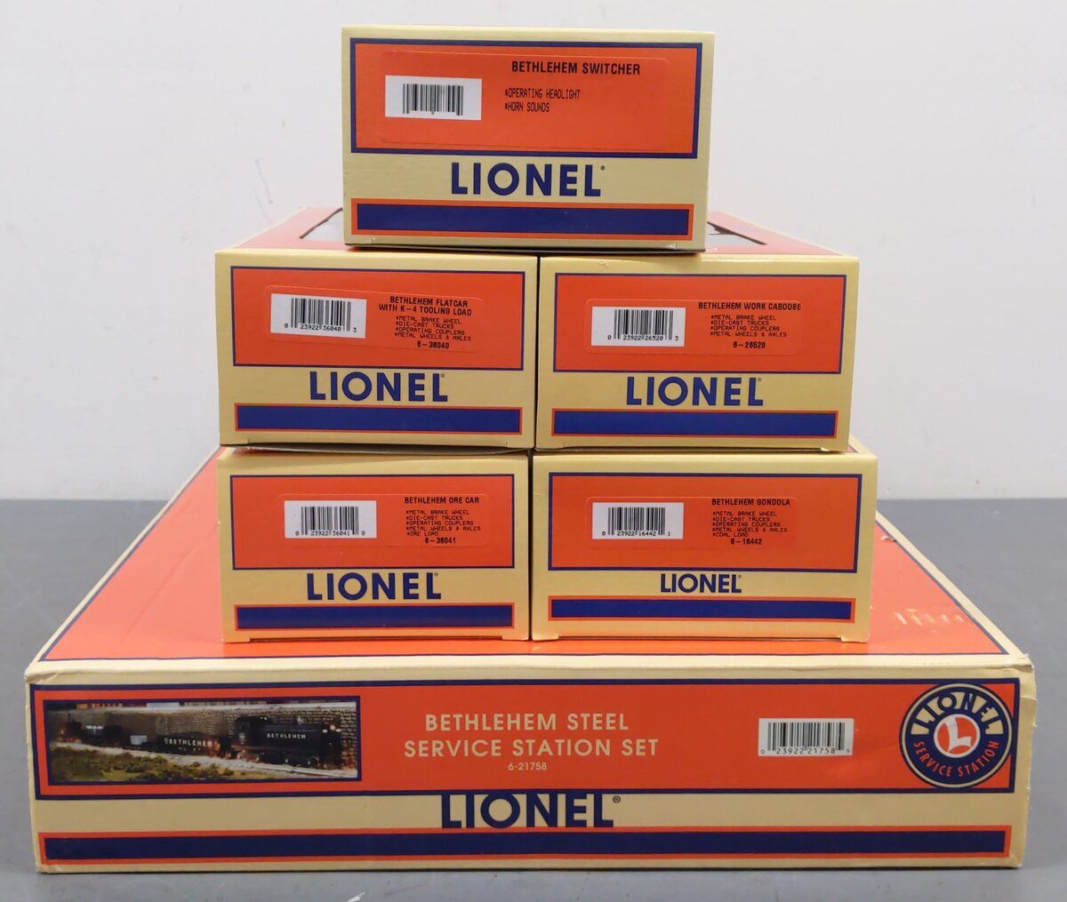 Lionel 6-21758 O Gauge Bethlehem Steel Service Station Diesel Train Set LN/Box