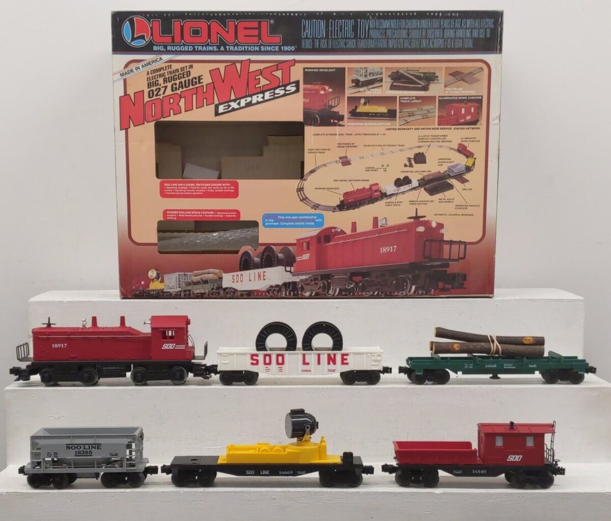 Lionel 6-11741 SOO Line Northwest Express O Gauge Diesel Train Set EX/Box