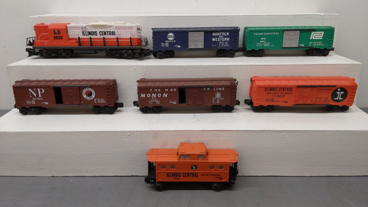 Lionel 6-1187 O Gauge  Illinois Central SSS Train Set VG/Box