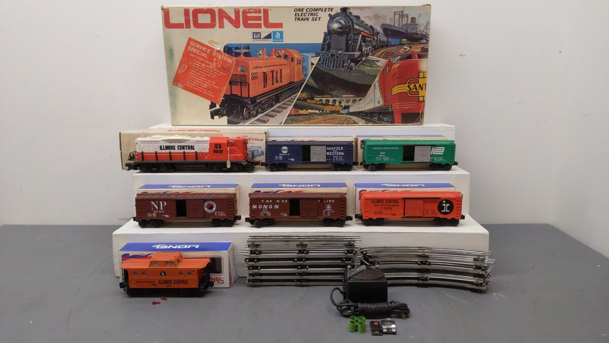 Lionel 6-1187 O Gauge  Illinois Central SSS Train Set VG/Box