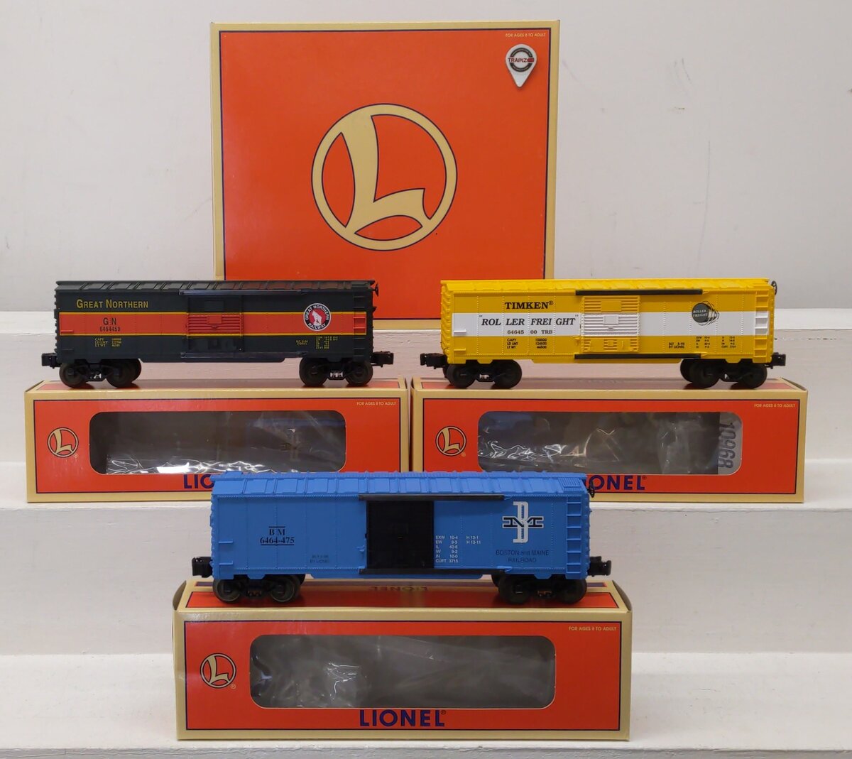 Lionel 6-29209 O Gauge 6464 Series VII Boxcars (Set of 3) LN/Box