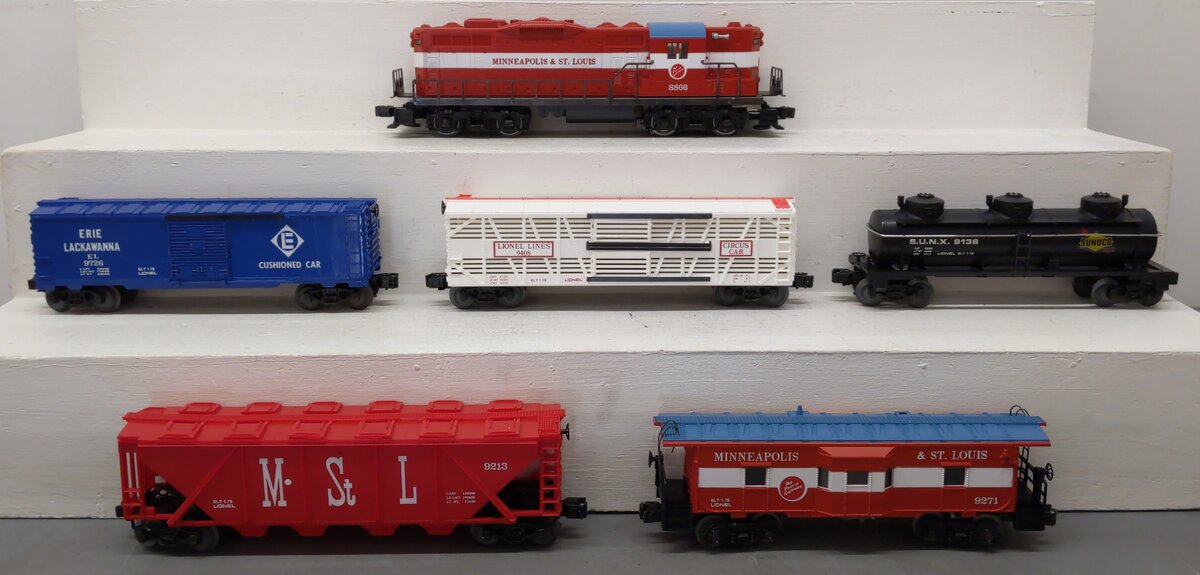 Lionel 6-1868 O Gauge Minneapolis & St. Louis Service Station Train Set LN/Box