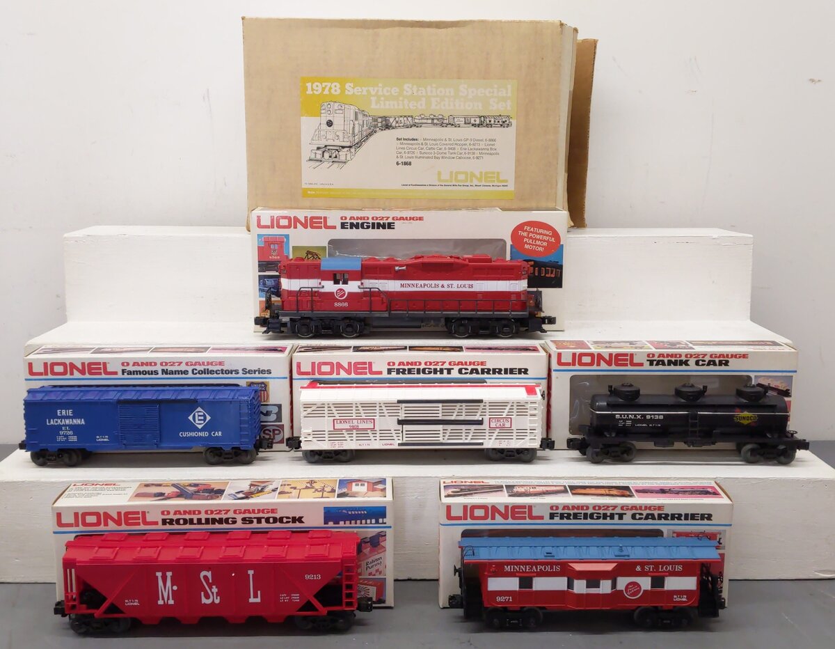 Lionel 6-1868 O Gauge Minneapolis & St. Louis Service Station Train Set LN/Box