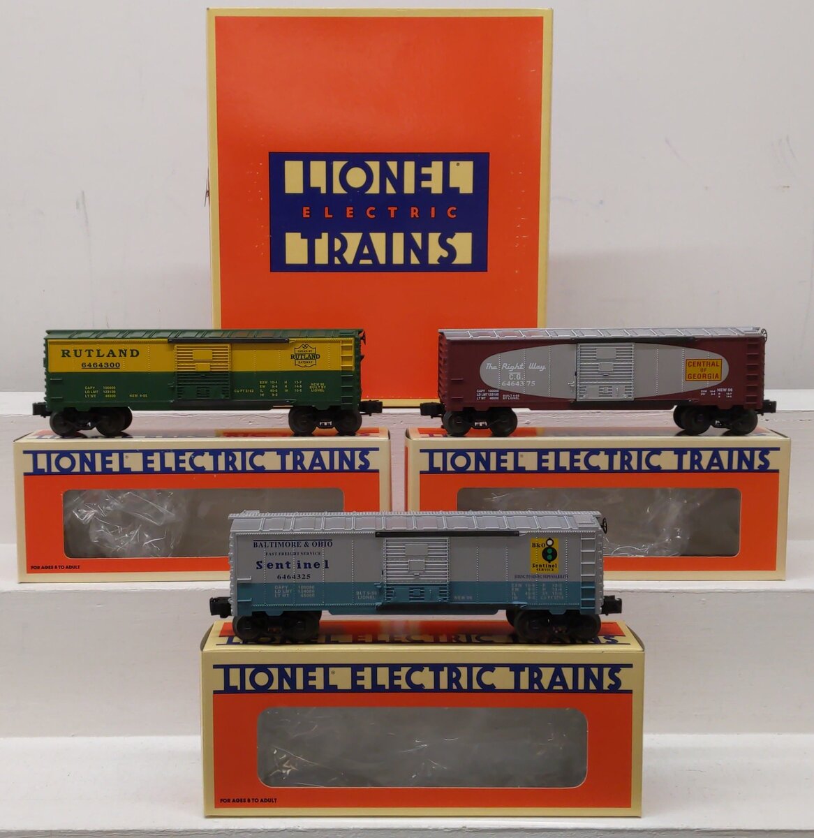 Lionel 6-19276 O Gauge 6464 Boxcar Series V (Set of 3) LN/Box