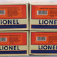 Lionel 6-19154 O Scale Atlantic Coast Line Aluminum Passenger Cars (Set of 4) LN/Box