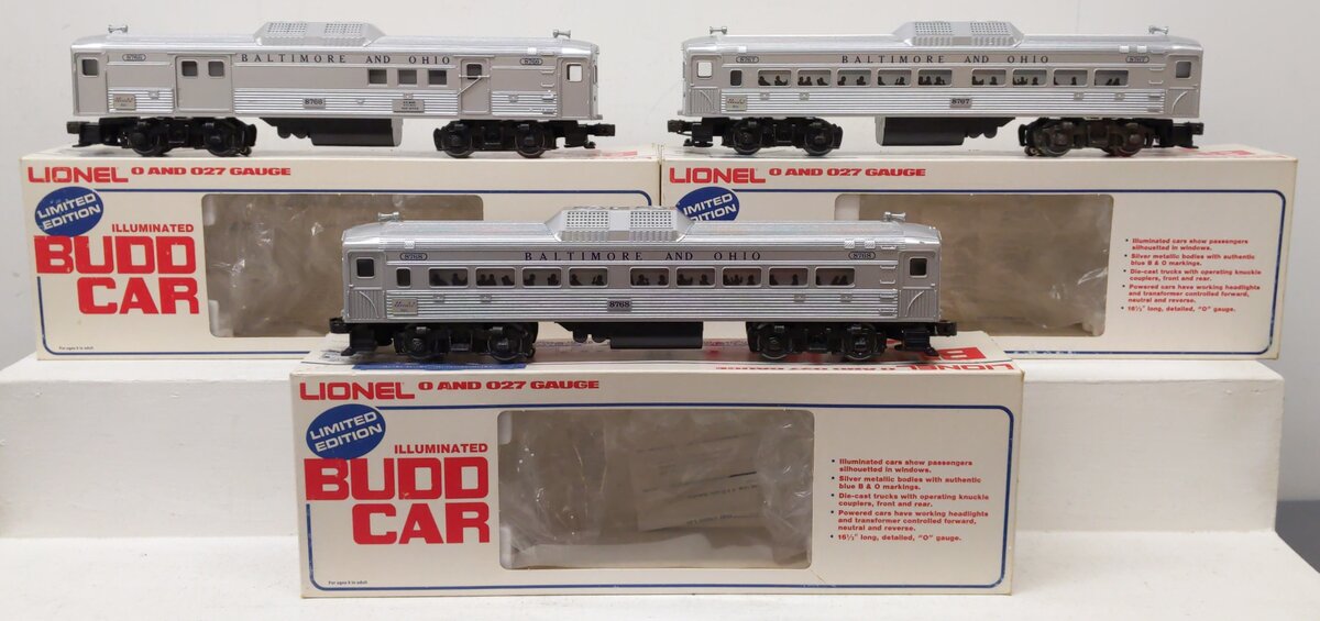 Lionel 6-1766 O Gauge Baltimore & Ohio RDC Service Station Special Set EX/Box