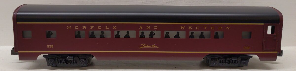 Lionel 6-19142 O Gauge Norfolk & Western Aluminum Passenger Car #538 LN/Box