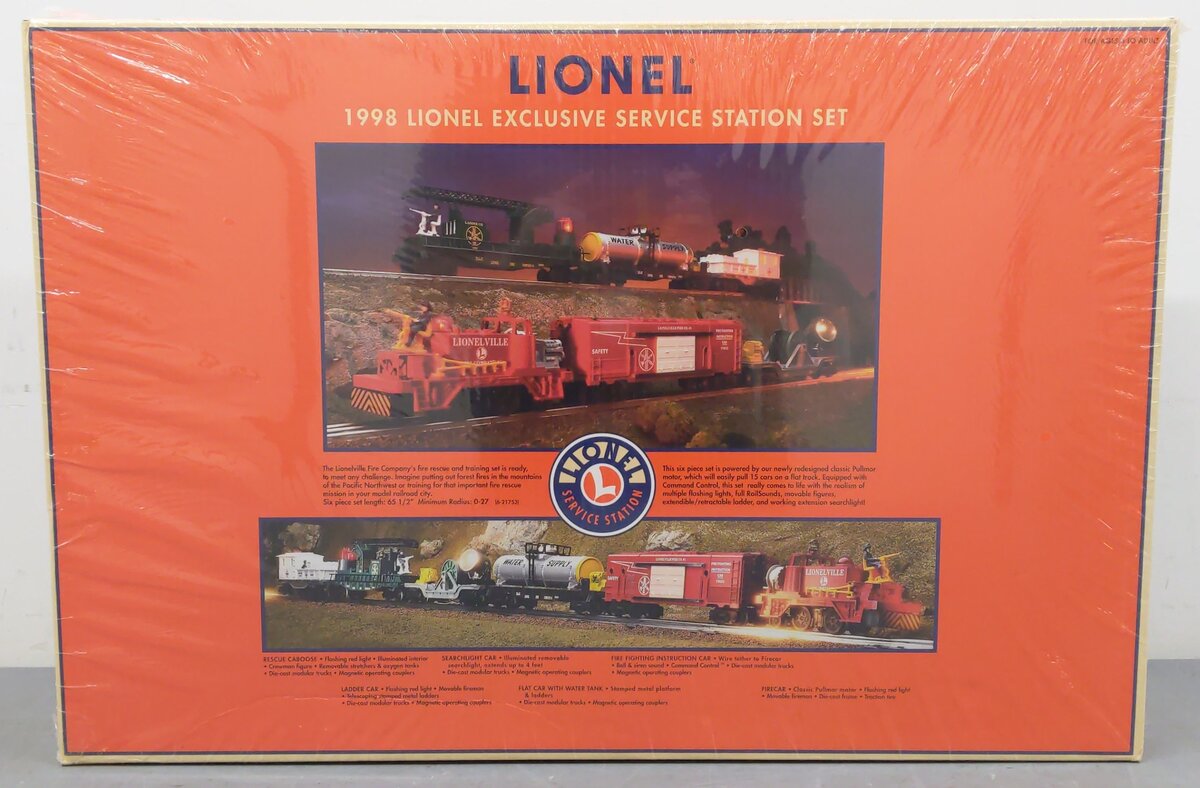 Lionel 6-21753 O Scale 1998 Exclusive Service Station O Gauge Train Set NIB