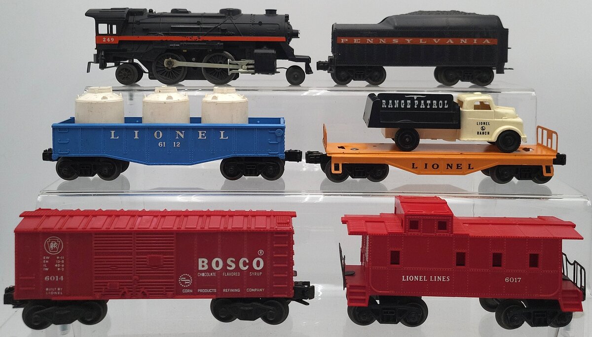 Lionel 1590 Vintage O 249 Steam Freight Set w/250T,6014,6151,6112 VG/Box