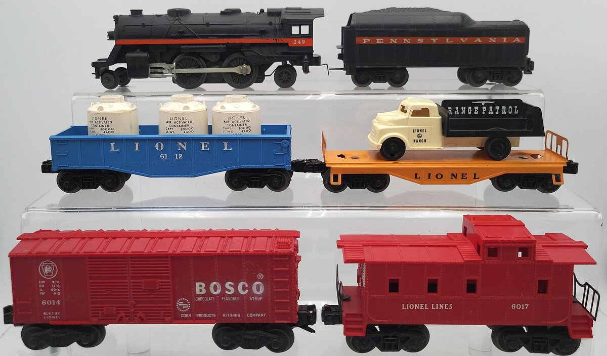 Lionel 1590 Vintage O 249 Steam Freight Set w/250T,6014,6151,6112 VG/Box