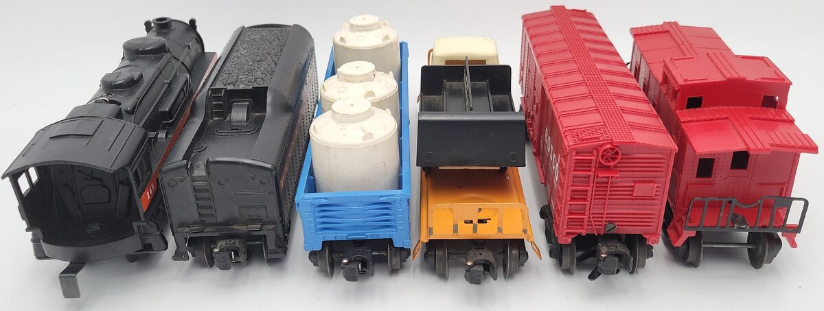 Lionel 1590 Vintage O 249 Steam Freight Set w/250T,6014,6151,6112 VG/Box