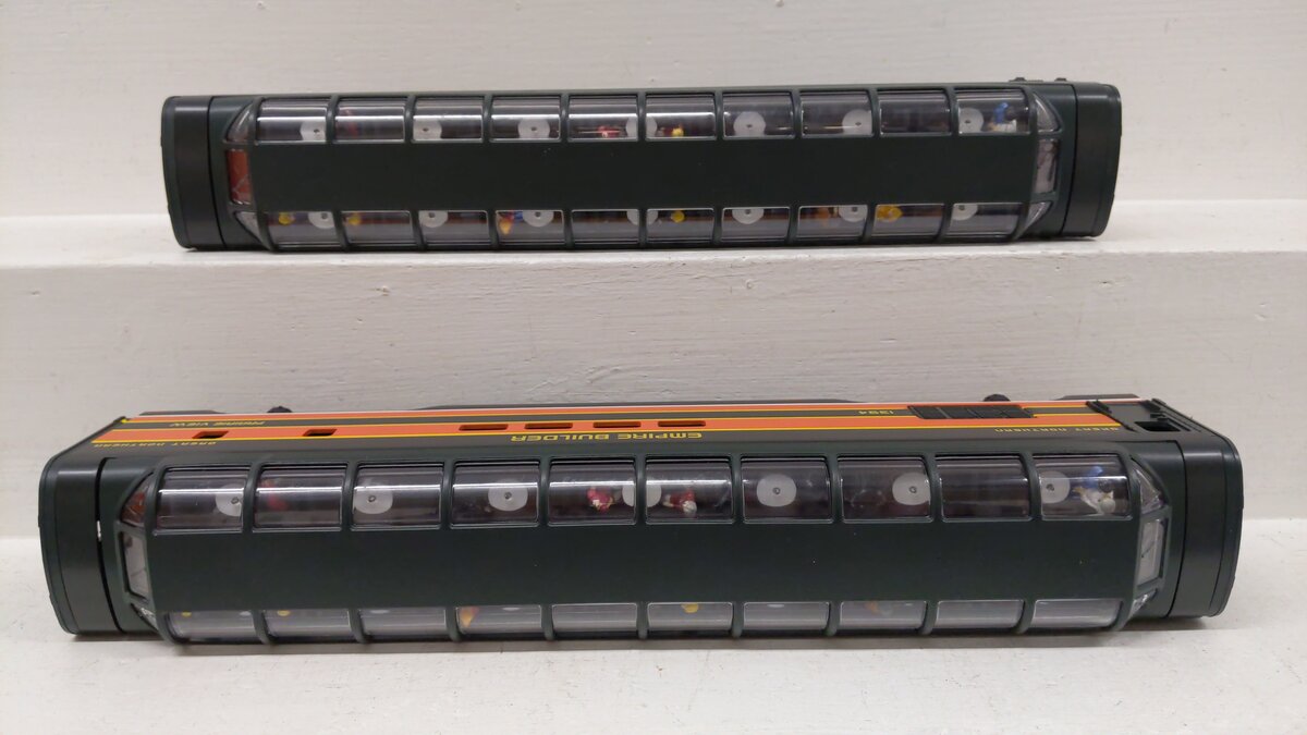 Lionel 6-19183 O Great Northern Empire Builder Full Vista Dome (Set of 2) EX/Box
