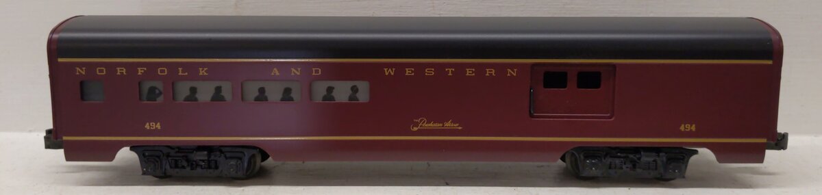 Lionel 6-19140 O Gauge Norfolk & Western Aluminum Combine Car #494 LN/Box