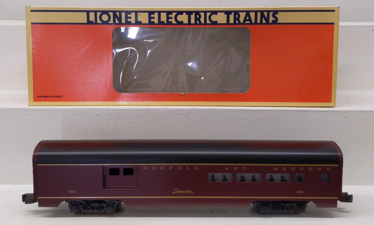 Lionel 6-19140 O Gauge Norfolk & Western Aluminum Combine Car #494 LN/Box