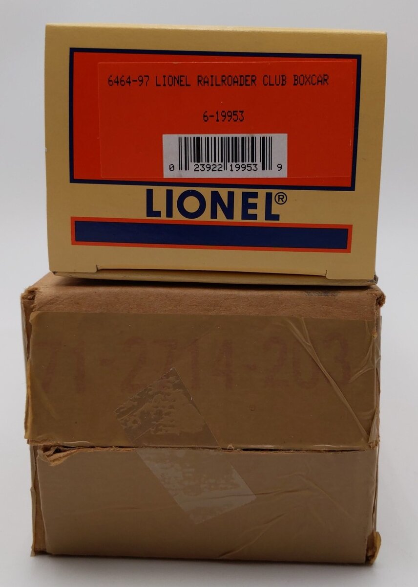 Lionel 6-19953 O Gauge LRRC Orange & Blue Lionel Boxcar #6464-97 LN/Box