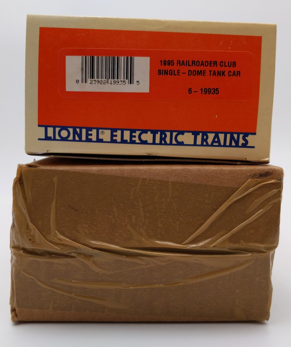 Lionel 6-19935 O Gauge Railroader Club Single-Dome Tank Car LN/Box