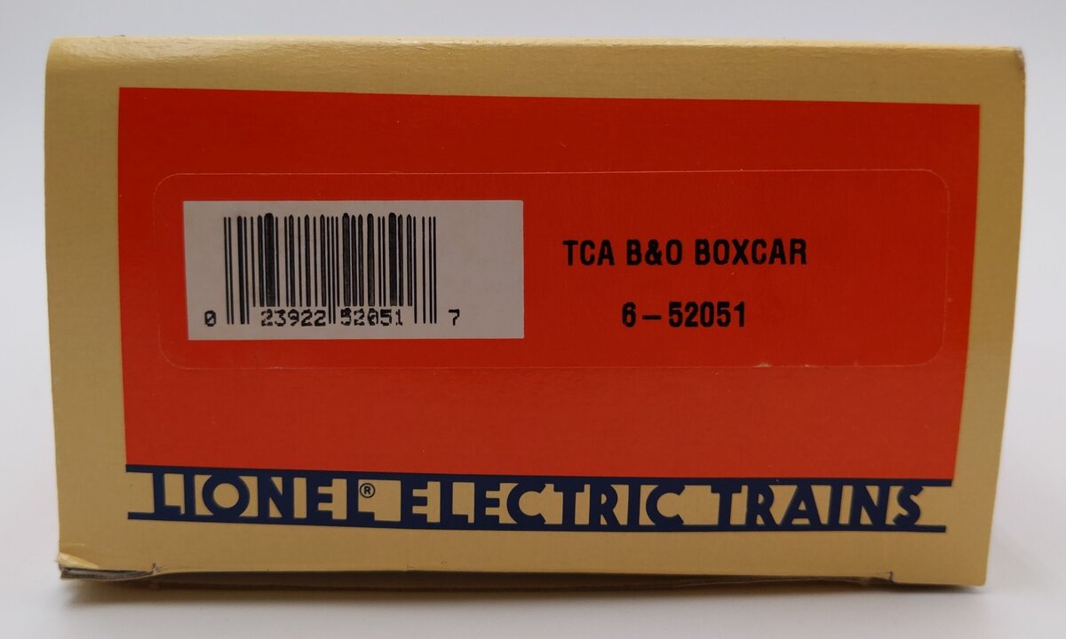Lionel 6-52051 O Gauge Baltimore & Ohio TCA "Sentinel" Boxcar #6464095 LN/Box