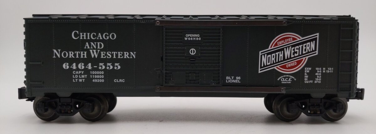 Lionel 6-52081 O Gauge Chicago & North Western C&NW Boxcar #6464-555 NIB