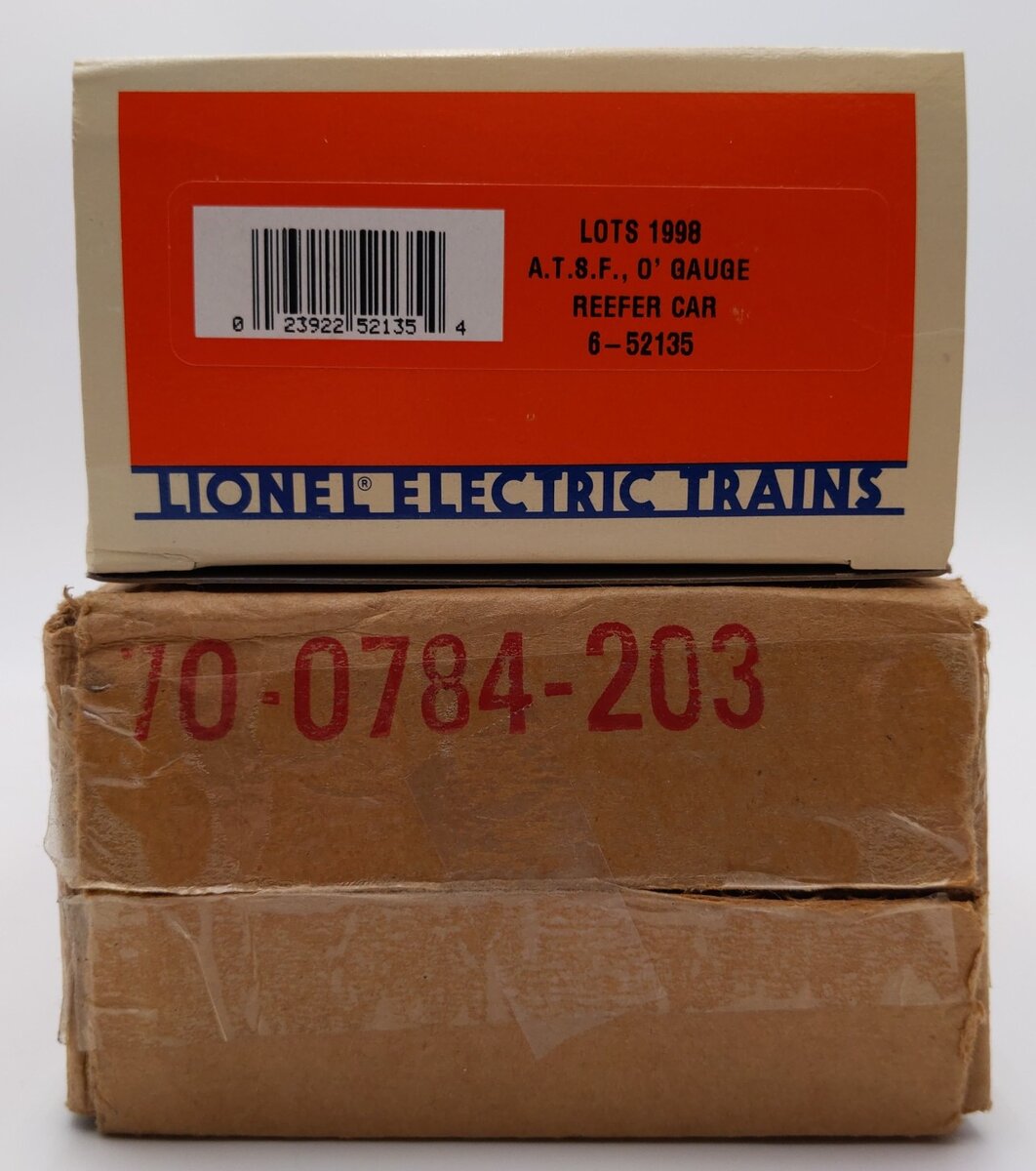 Lionel 6-52135 O Gauge LOTS 1998 ATSF Reefer #22739 LN/Box
