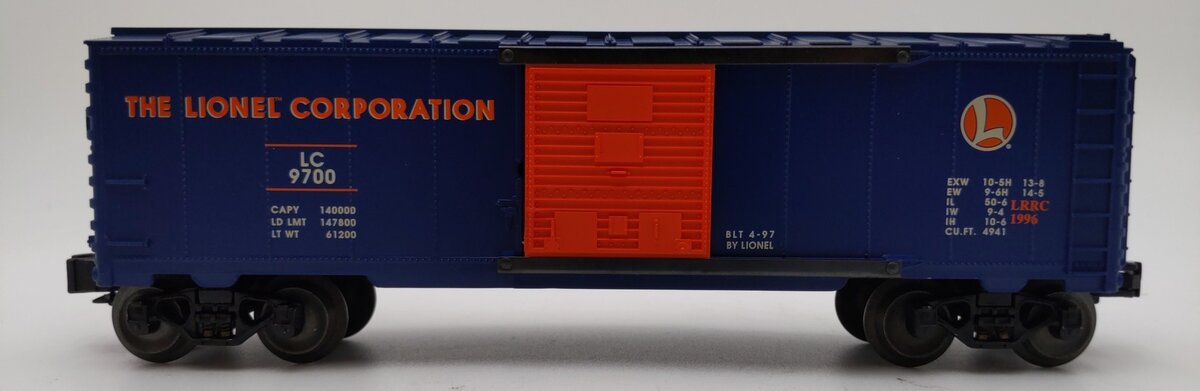 Lionel 6-29200 O Gauge Lionel Railroad Club Boxcar #9700 LN/Box