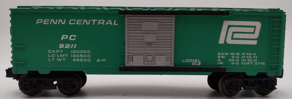 Lionel 6-9211 O Gauge Penn Central Boxcar EX/Box