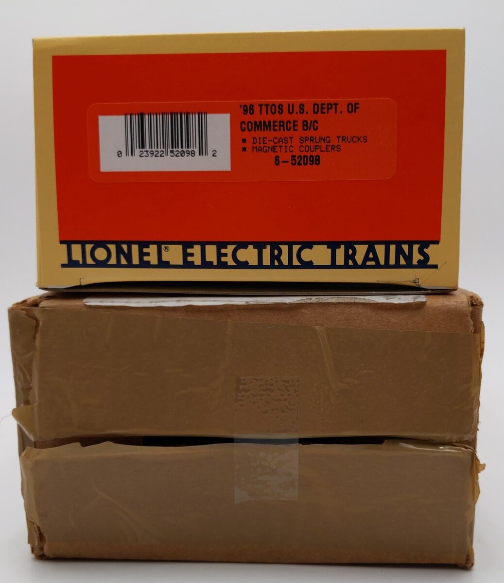 Lionel 6-52098 O Gauge TTOS-1996 U.S. Department Of Commerce Boxcar LN/Box
