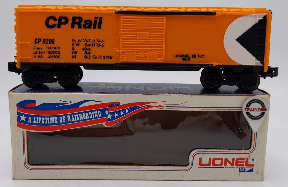 Lionel 6-9208 O Gauge Canadian Pacific Rail Boxcar EX/Box
