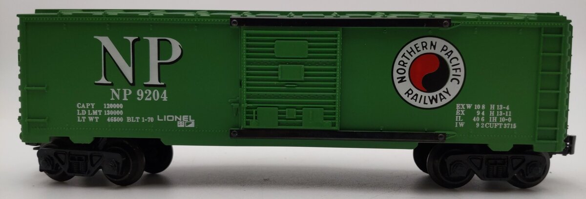 Lionel 6-9204 O Gauge Northern Pacific Boxcar #9204 EX/Box