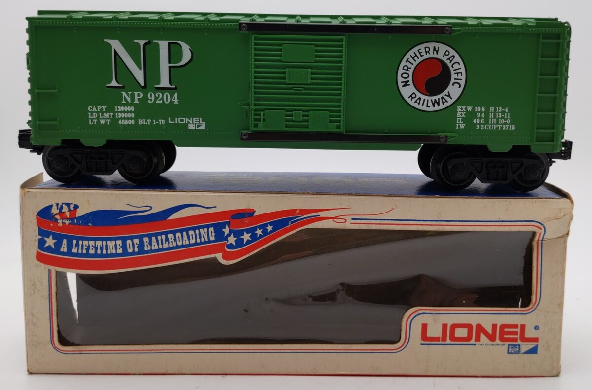 Lionel 6-9204 O Gauge Northern Pacific Boxcar #9204 EX/Box