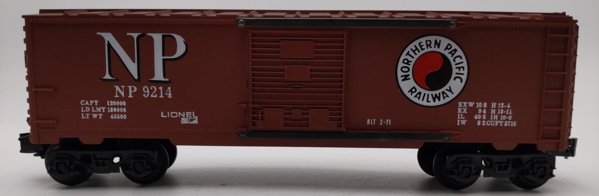 Lionel 6-9214 O Gauge Northern Pacific Boxcar #9214 LN/Box