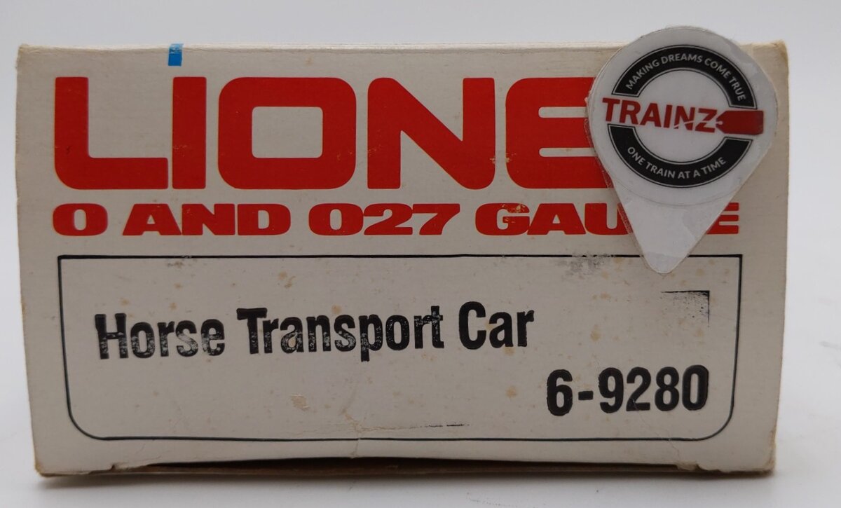 Lionel 6-9280 O Gauge Santa Fe Horse Transport Car LN/Box