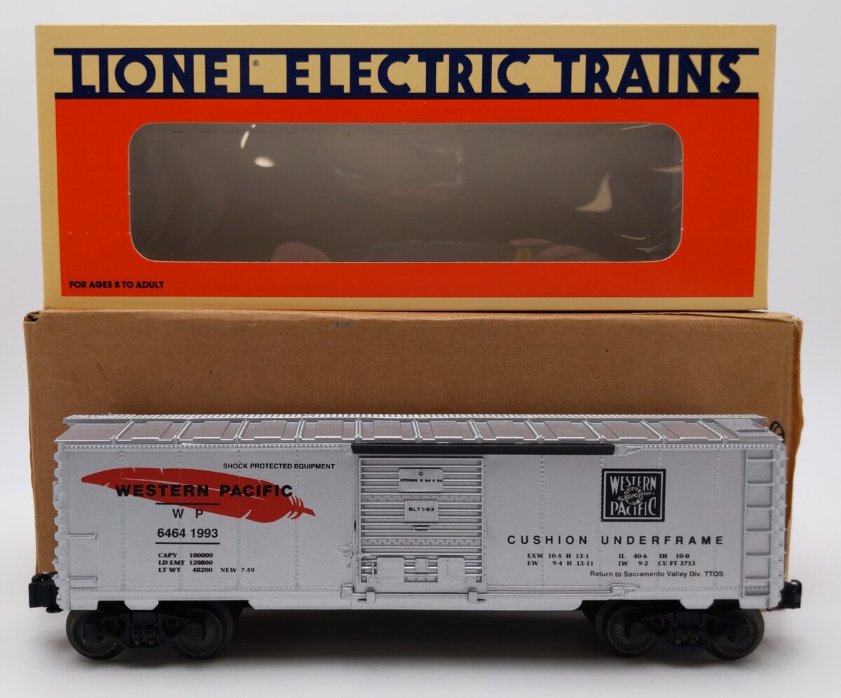 Lionel 6-52009 O Western Pacific TTOS 1993 Sacramento Valley Boxcar #6464-1993 LN/Box