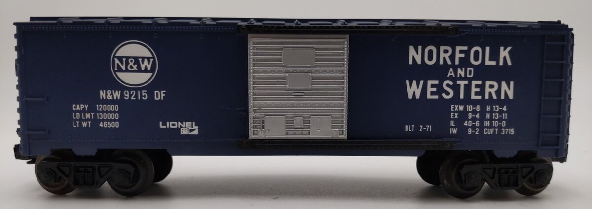 Lionel 6-9215 O Gauge Norfolk & Western Boxcar EX/Box