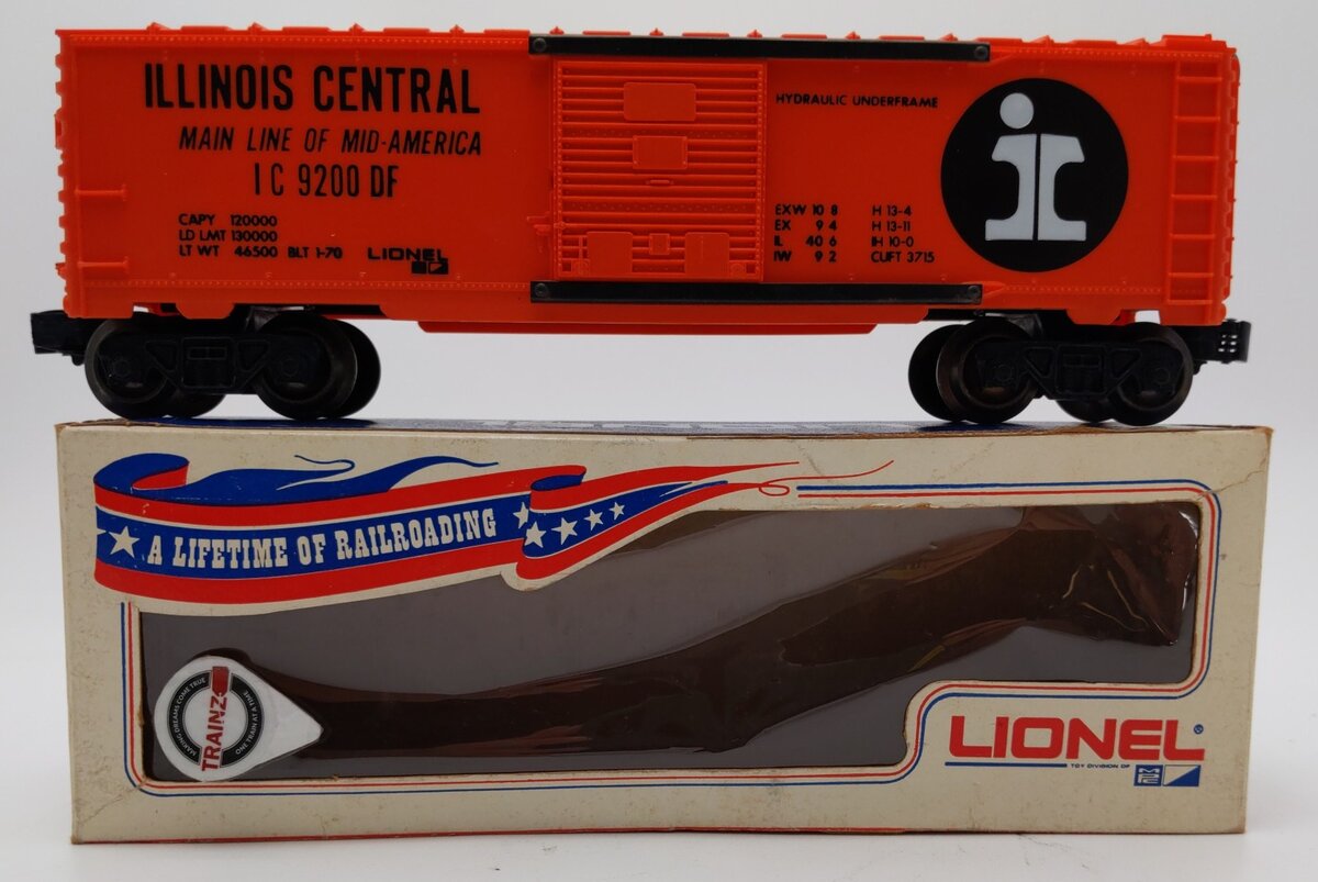 Lionel 6-9200 O Gauge Illinois Central Boxcar #9200 EX/Box