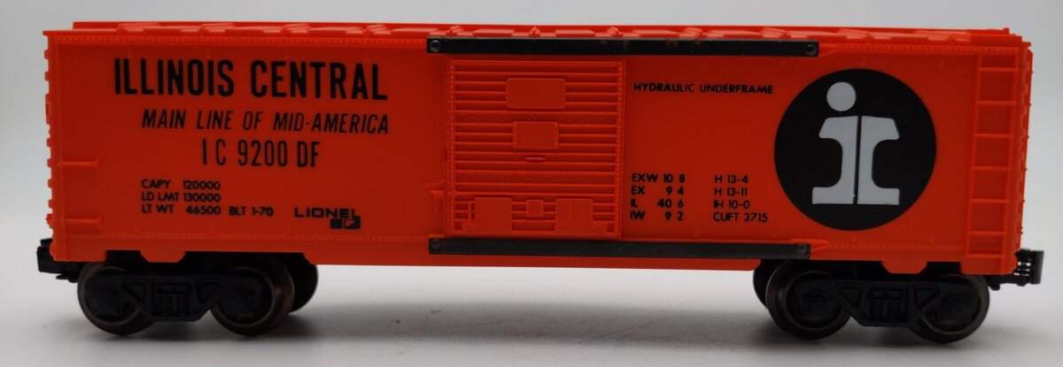 Lionel 6-9200 O Gauge Illinois Central Boxcar #9200 EX/Box