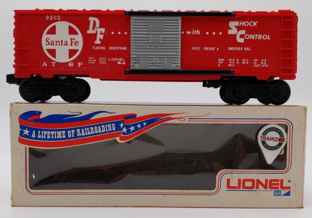 Lionel 6-9202 O Gauge Atchison Topeka Santa Fe Boxcar #9202 EX/Box