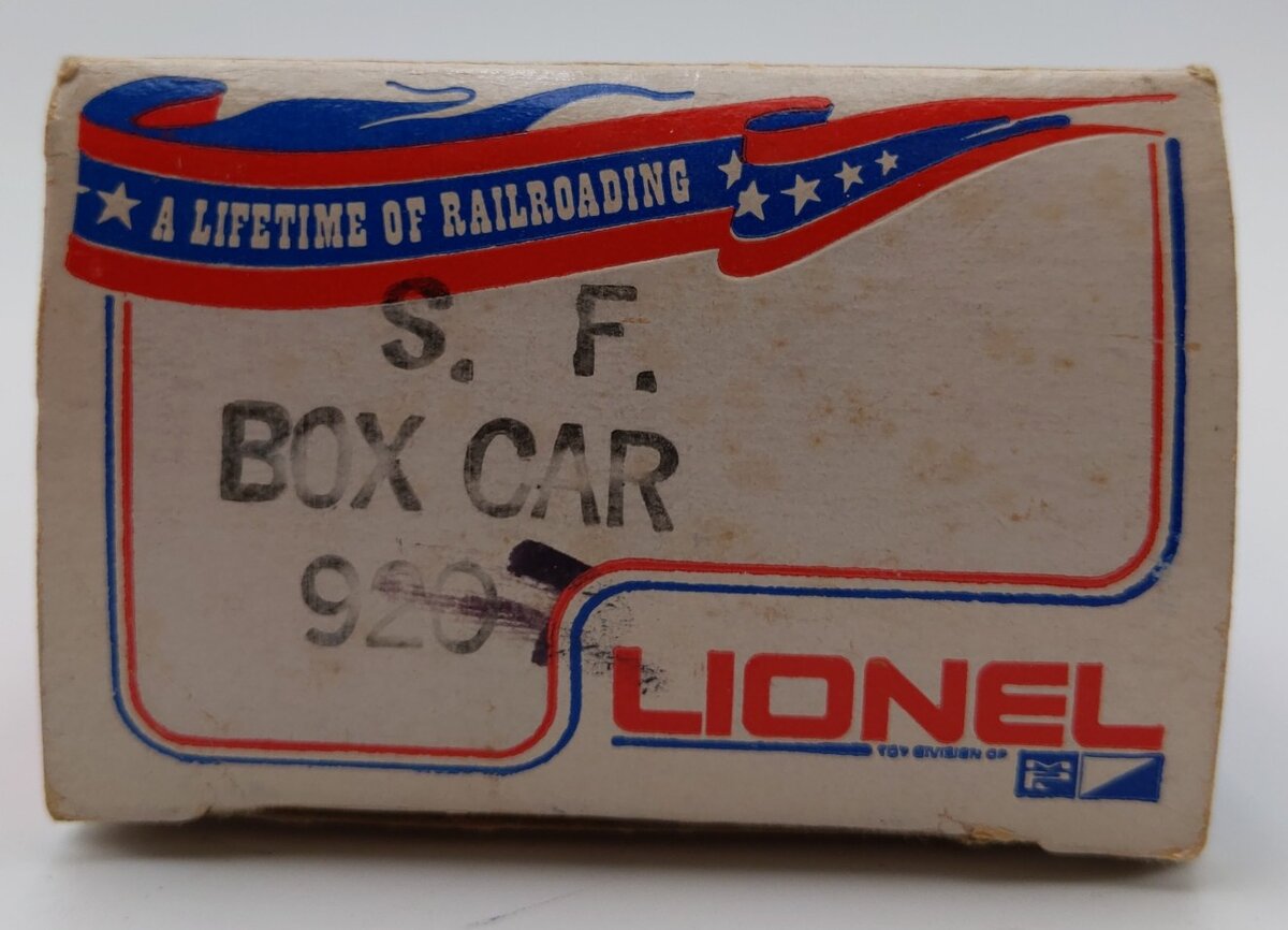 Lionel 6-9202 O Gauge Atchison Topeka Santa Fe Boxcar #9202 EX/Box