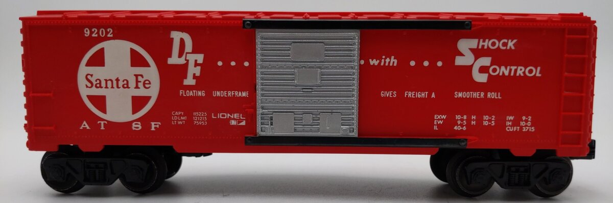 Lionel 6-9202 O Gauge Atchison Topeka Santa Fe Boxcar #9202 EX/Box
