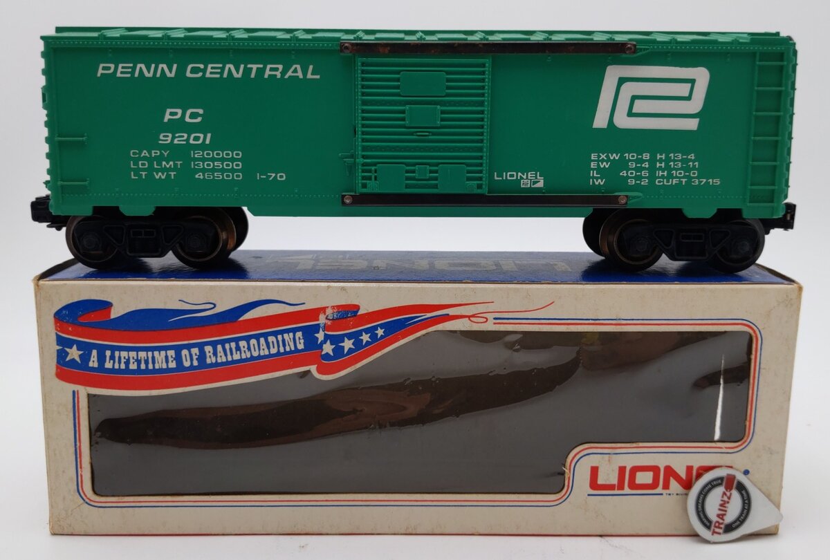Lionel 6-9201 O Gauge Penn Central Boxcar VG/Box