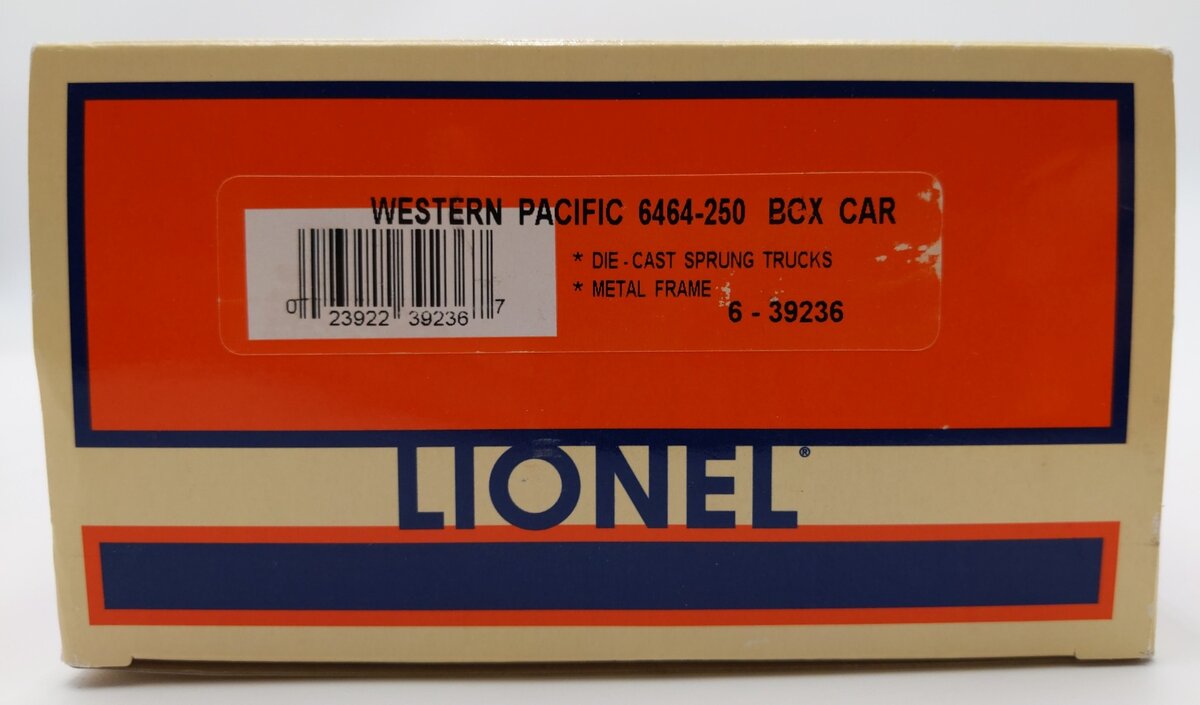 Lionel 6-39236 O Gauge Western Pacific Boxcar #6464-250 LN/Box