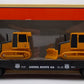 Lionel 6-17557 O Gauge Route 66 Flatcar with Two Bulldozers EX/Box