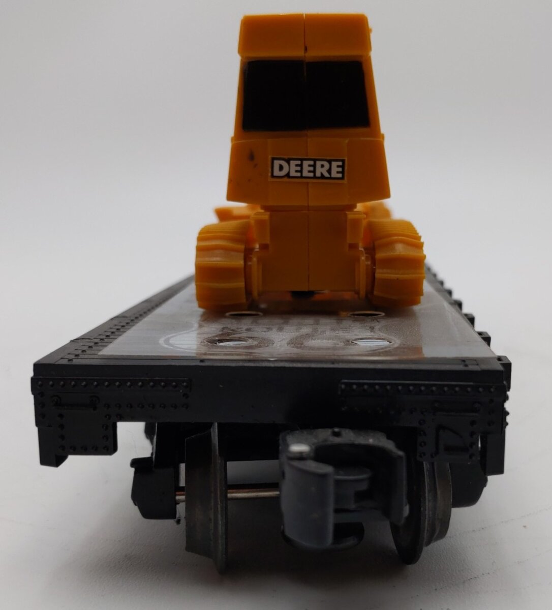 Lionel 6-17557 O Gauge Route 66 Flatcar with Two Bulldozers EX/Box