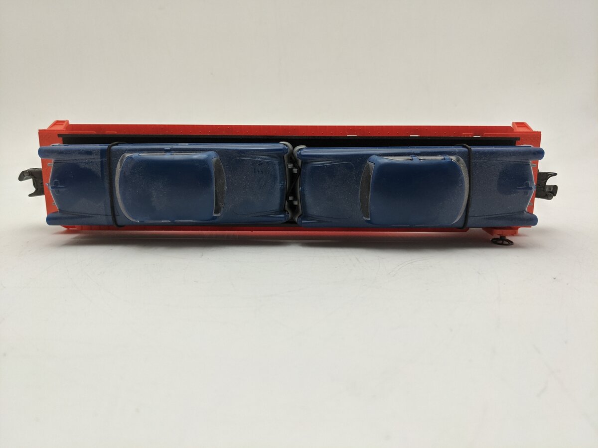 Lionel 6-16933 O Gauge Lionel Lines Flatcar with 2 Blue Automobiles EX/Box