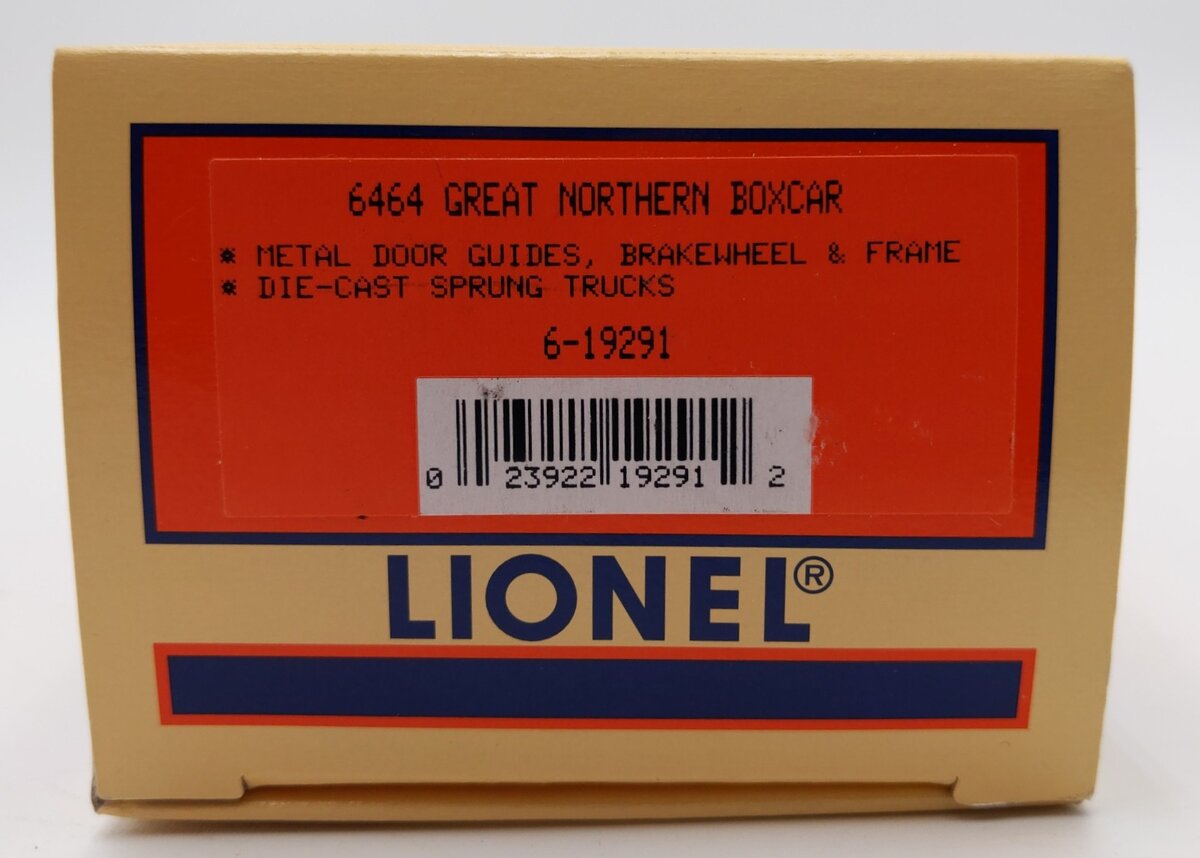 Lionel 6-19291 O Gauge Great Northern Boxcar #6464-397 LN/Box