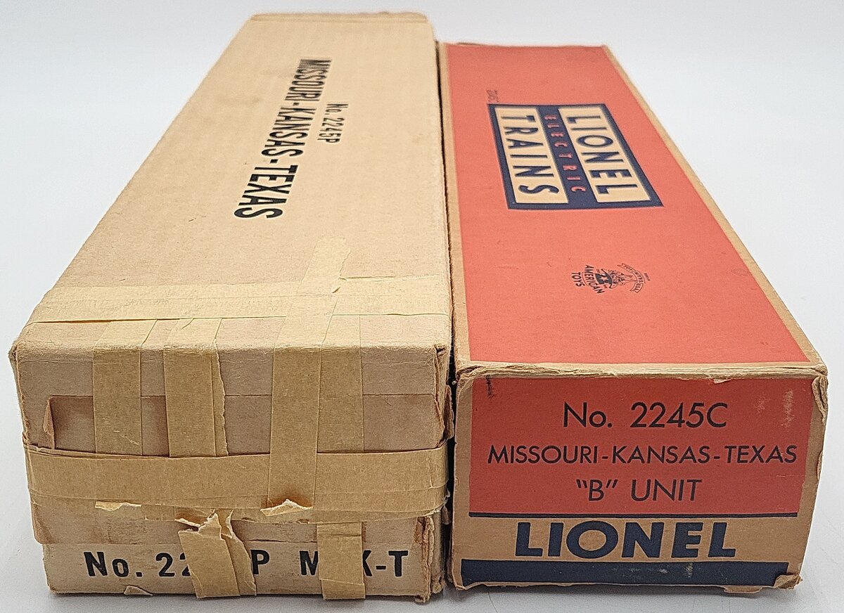 Lionel 2245 Vintage O Gauge Texas Special F-3 AB Diesel Set VG/Box