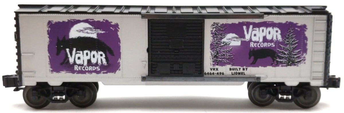 Lionel 6-29218 O Gauge Vapor Records Purple Boxcar #6464-496 LN/Box