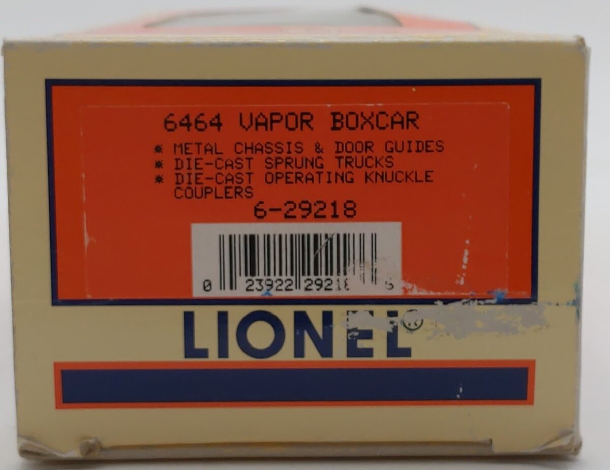 Lionel 6-29218 O Gauge Vapor Records Purple Boxcar #6464-496 LN/Box